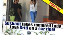 PICS! Sushant Singh Rajput gives Lady Love Kriti Sanon a ride in his new car Maserati!