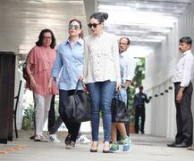 IN PICS: Kareena & Karisma take their mommy Babita out for her BIRTHDAY lunch!