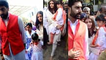 IN PICS: Aishwarya-Abhishek seek blessings at Siddhivinayak temple with daughter Aaradhya on their 10th wedding anniversary!