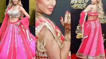 IN PICS: American REALITY TV star Farrah Abraham wears LEHENGA on the RED CARPET of MTV awards!