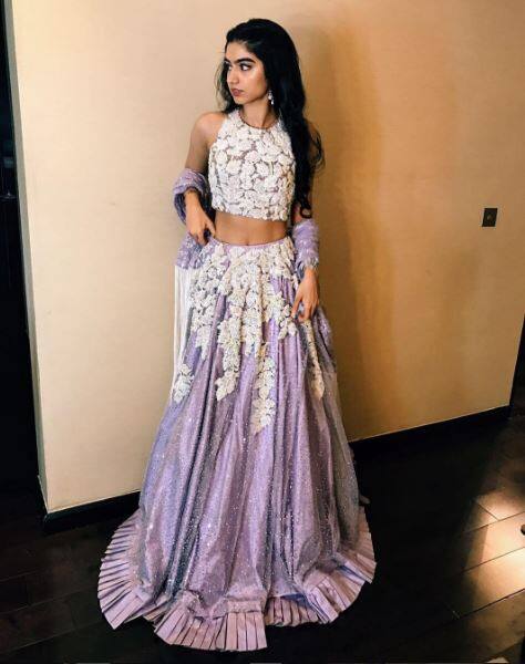 Khushi Kapoor shining bright in a pastel Manish Malhotra lehenga at another function