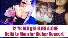 PICS: 12 yr old Akshita Rajpal from 'Phillauri' flies alone to attend Justin Bieber concert from Delhi