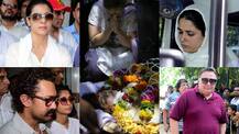 IN PICS: Reema Lagoo’s funeral- Aamir Khan, Rishi Kapoor, Kajol & other Bollywood celebs get TEARY EYED as they attend last rites of the late actress!