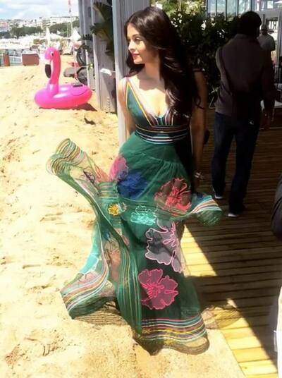 slim fit dress slacks 6002 Aishwarya Rai Bachchan's Pine Green Straight Fit Suit Outfit Set