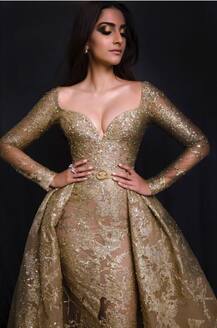 CANNES 2017, Day 6: Sonam Kapoor GLITTERS in a GOLD Elie Saab gown on the RED CARPET!