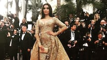 CANNES 2017, Day 6: Sonam Kapoor GLITTERS in a GOLD Elie Saab gown on the RED CARPET!
