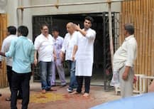 IN PICS: Arjun Kapoor, sister Anshula & friends-family at his grandmother Sattee Shourie’s funeral