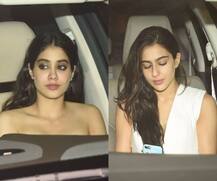 Sara Ali Khan & Jhanvi Kapoor look HOT; steal the limelight at Karan Johar’s STAR-STUDDED Birthday bash!
