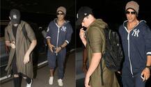IN PICS: You can't miss Akshay Kumar & son Aarav Bhatia's SWAG on the Airport as they leave for FAMILY VACATION!