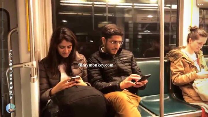 (Raj clicks Mihika-Anand candid on Subway and posts on Insta story)