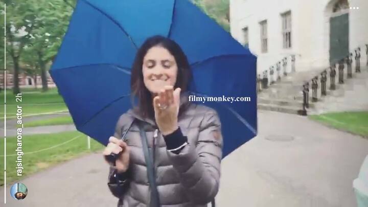 (Raj teasing Mihika in the streets of Boston)