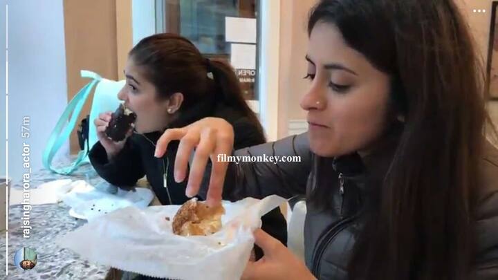 (Raj continues to click even when the ladies told him not to)