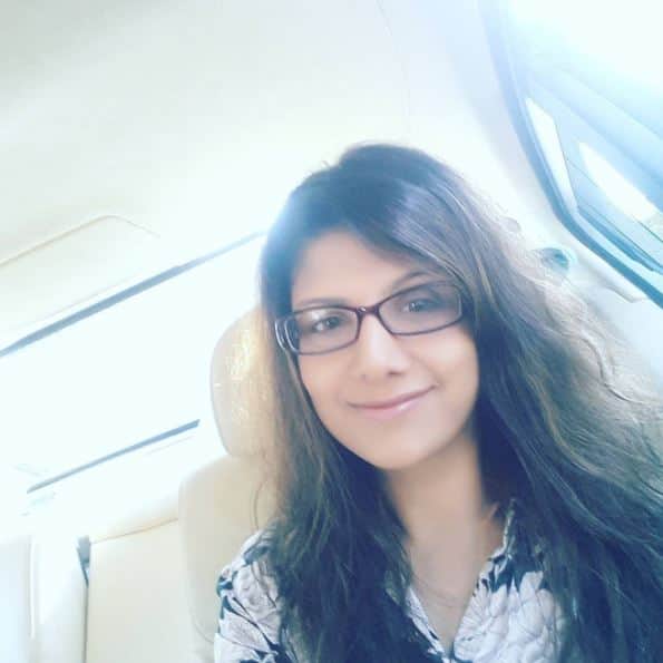 Sporting geek glasses on her face you won’t be able to believe that she is Rambha. But, that's how she looks like now. Check out some of her recent pics here... (Photo : Instagram)