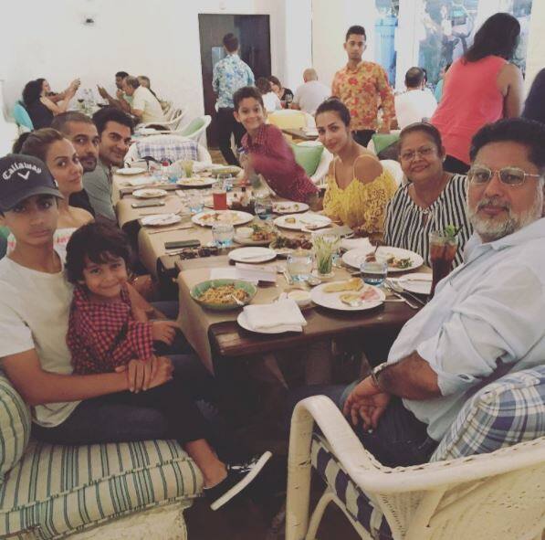 Picture perfect! Malaika re-posted this family pic on Instagram which was earlier posted by her sister Amrita