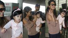 SEE PICS: Cricketer Harbhajan Singh & wife Geeta Basra's BABY GIRL Hinaya Heer looks every bit of a DOLL at the Mumbai airport!