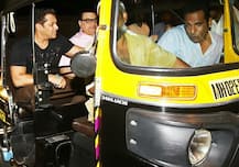 IN PICS: Salman Khan ditches his SUV to enjoy auto ride post 'Tubelight' promotions!