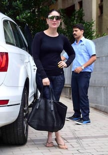 SEE PICS: Kareena Kapoor Khan looks STUNNING in her all black attire as she was SNAPPED outside a salon with BFF Amrita Arora!