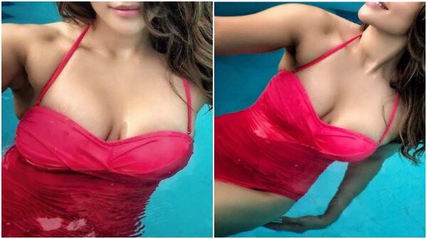 600px x 337px - Shama Sikander looks jaw-droppingly HOT in red SWIMSUIT in latest pool  photoshoot pics!
