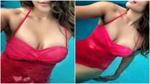 Shama Sikander looks jaw-droppingly HOT in red SWIMSUIT in latest pool photoshoot pics!