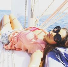 IN PICS: EX Bigg Boss contestant Lopamudra Raut flaunts her TONED & TANNED BIKINI BODY in the middle of Mediterranean Sea while shooting for 'Khatron Ke Khiladi 8'!