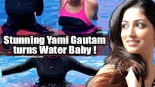 PICS: Yami Gautam works out in a swimming pool during Speedo Aqua-Fit training program launch!