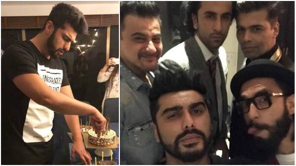 PICS: Ranveer-Ranbir, Aditya & others at 'Mubarakan' actor Arjun Kapoor's birthday bash! PICS: Ranveer-Ranbir, Aditya & others at 'Mubarakan' actor Arjun Kapoor's birthday bash!