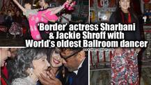 Jackie Shroff & 'Border' actress Sharbani Mukherjee with 99 yr old Tao Porchon Lynch, World's oldest ballroom dancer!