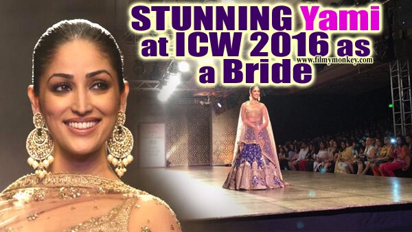 PICS & VIDEO: Yami Gautam STUNS in bridal avatar at ICW 2016 PICS & VIDEO: Yami Gautam STUNS in bridal avatar at ICW 2016