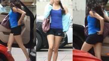 IN PICS: Sridevi's daughter Jhanvi Kapoor SNAPPED outside the gym looking every inch of a Bollywood diva