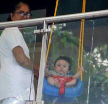 CHECK OUT: These FRESH PICS of Kareena's BABY TAIMUR enjoying on the SWING in balcony take CUTENESS to a whole new level!
