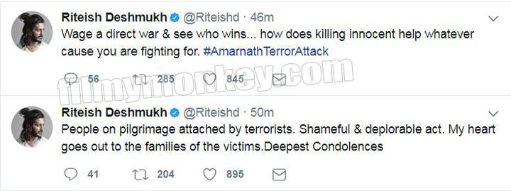 Riteish Deshmuk calls it a shameful act!