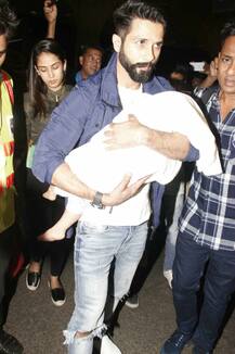 SEE PICS: Shahid Kapoor heads to New York with wife Mira & baby Misha for IIFA 2017