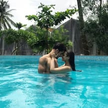 SEE PICS: After winning hearts in 'Nach Baliye 8', lovebirds Sanam-Abigail turn water-babies in Goa!