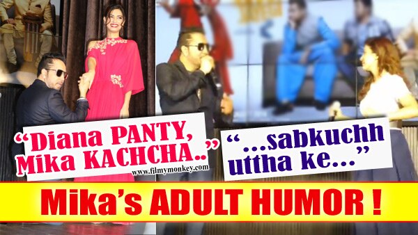 SHOCKING! Mika Singh cracks DIRTY JOKES with Neeti Mohan & Diana Penty at song launch; PICS & VIDEOS! SHOCKING! Mika Singh cracks DIRTY JOKES with Neeti Mohan & Diana Penty at song launch; PICS & VIDEOS!