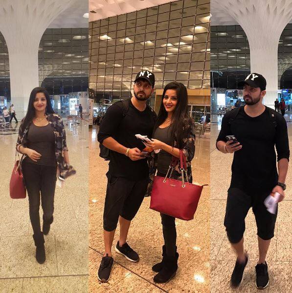 An excited Monalisa posted this picture on Instagram mentioning that it is another honeymoon trip for the couple. She captioned the picture as, Let's Go Fast ❤.... For our most