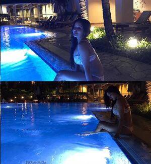 Monalisa also shared some bikini pictures in which she is chilling by the pool side. This is the first time when Monalisa is flaunting her hot bod in a two-piece bikini. (Photo: Instagram)
