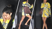 PICS: Jahnvi Kapoor makes stylish appearance wearing only a hoodie flaunting her toned legs at salon!
