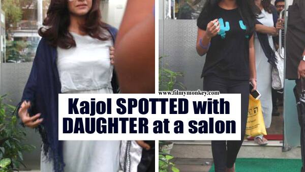 Kajol and daughter Nysa spotted post salon session in Mumbai! PICS! Kajol and daughter Nysa spotted post salon session in Mumbai! PICS!