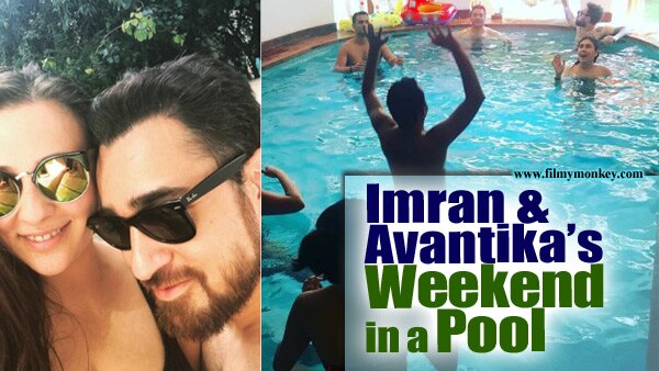 Imran Khan & wife Avantika played water games chilling in a swimming pool on weekend; PICS! Imran Khan & wife Avantika played water games chilling in a swimming pool on weekend; PICS!