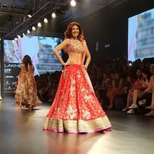 PHOTO GALLERY: Shilpa Shetty looks ethereal as she walks the ramp for Anushree Reddy at the Lakme Fashion Week
