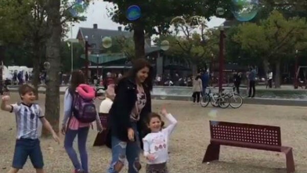 WATCH: Anushka Sharma bursting bubbles in Amsterdam WATCH: Anushka Sharma bursting bubbles in Amsterdam