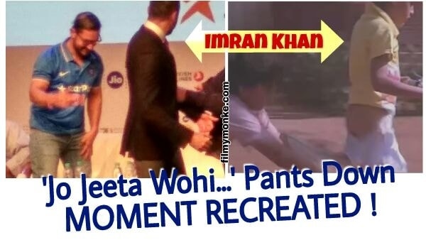 Joh Jeeta Wohi Sikander REUNION: Aamir Khan recreates the PANTS DOWN scene with nephew Imran! Joh Jeeta Wohi Sikander REUNION: Aamir Khan recreates the PANTS DOWN scene with nephew Imran!