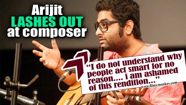 Arijit Singh LASHES OUT at Composer over his recently released song.. Says,  'Thanks for ruining my voice so much...';WATCH SONG!