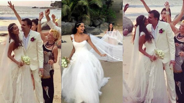 PICS & VIDEO: Lisa Haydon MARRIES boyfriend Dino Lalvani in a BEACH WEDDING! PICS & VIDEO: Lisa Haydon MARRIES boyfriend Dino Lalvani in a BEACH WEDDING!