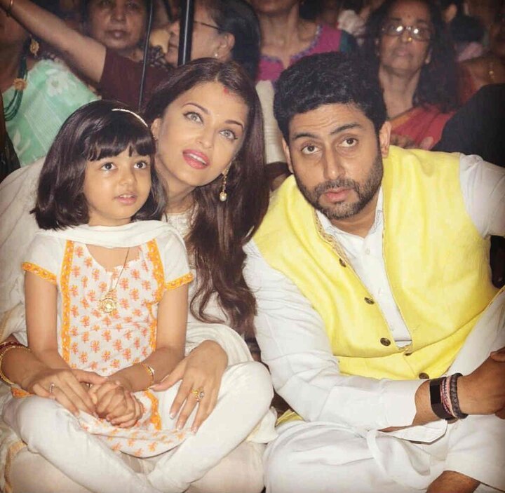 Awww! Little Aaradhya gives Daddy Abhishek Bachchan fashion tips Awww! Little Aaradhya gives Daddy Abhishek Bachchan fashion tips