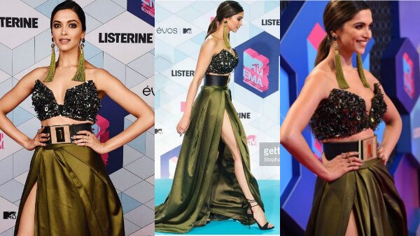 SEE PICS: Deepika Padukone looks like a green goddess as she makes her International RED CARPET debut at MTV EMAs 2016! SEE PICS: Deepika Padukone looks like a green goddess as she makes her International RED CARPET debut at MTV EMAs 2016!