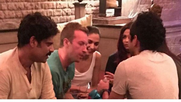 Deepika chills with Chris Martin at GCFI after party Deepika chills with Chris Martin at GCFI after party