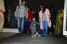 PHOTOS: Shah Rukh Khan's son AbRam walks hand in hand with Alia Bhatt at the airport!