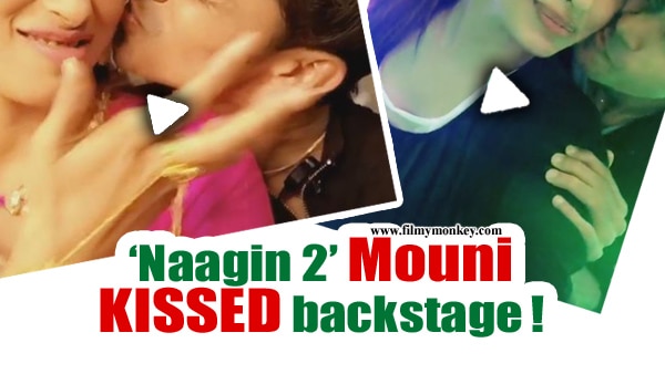 Not once but SPOTTED twice, someone KISSING Mouni Roy backstage at a recent event! Watch Videos! Not once but SPOTTED twice, someone KISSING Mouni Roy backstage at a recent event! Watch Videos!