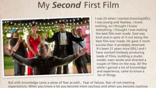 Aditya Chopra shares his fears as filmmaker Aditya Chopra shares his fears as filmmaker